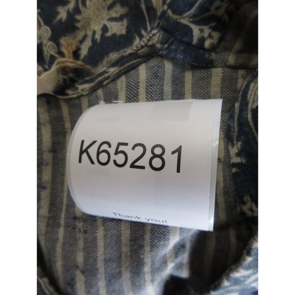 Faherty Dress XS Indigo Gauze Oceana Fit Flare Floral Boho $178 NEW - Picture 11 of 11